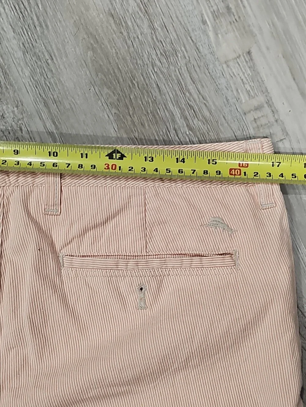 Men's Tommy Bahama Pink Stripe Flat Front Shorts